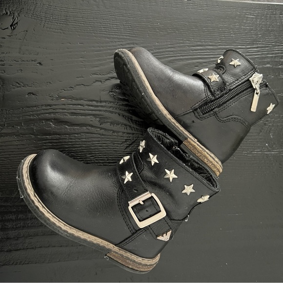 Armani Junior toddler leather boots - Picture 6 of 7